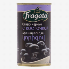 00-00060370 Ձիթապտուղ «Fragata» սև կորիզով  350գ թտ