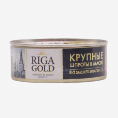 00-00024337  Պահածո ձկան «Riga Gold» Շպրոտ խոշոր յուղի մեջ E/O 240գ