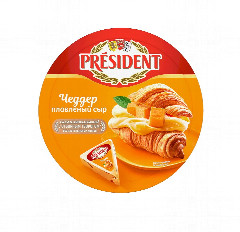 00-00053122 Պանիր հալած «President» սերուցքային կլոր 140գ