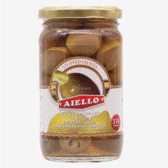 00-00024318 Olives "Aiello" stuffed with lemon 350g