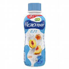 Йогурт питьевой "Campina Нежный" персик 0,1% 420г