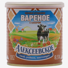 00-00034724 boiled condensed milk "Alekseevskoe" 360g