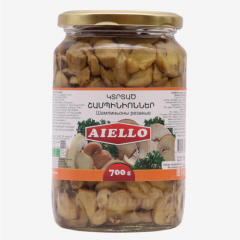 00-00013845 Canned "Aiello" sliced ​​champignons in brine at 700g