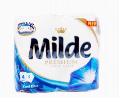 00-00003774  Զուգարանի թուղթ «Milde» Premium եռաշերտ 4 հատ