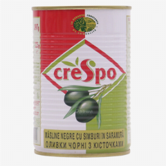 00-00009709 Ձիթապտուղ «Crespo» սև կորիզով թ/տ 425գ