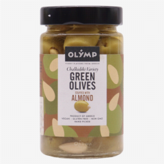 00-00031532 Olives "Olymp" with green almonds 360g