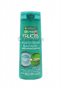 00-00021403 Շամպուն «Garnier Fructis» կոկոս 250մլ 1080  ռուսաստան  Փափկեցնող, խոնավեցնող և ամրացնող շամպուն կոկոսի էքստրակտով և վիտամիններով։.jpg