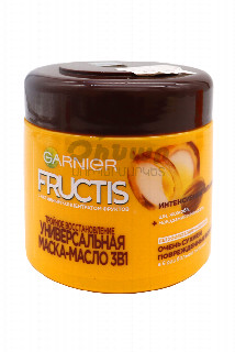 00-00021433 Մազերի դիմակ-յուղ «Garnier Fructis» 300մլ 2070 Գերմանիամազերի դիմակ Եռակի վերականգող ունիվերսալ դիմակ-յուղ 3-ը 1-ում  ;.jpg