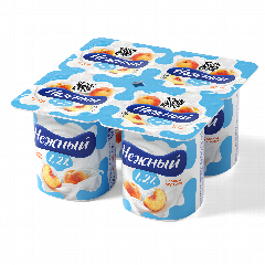 00-00011422 Յոգուրտ «Campina Нежный» դեղձ 1,2% 100գ