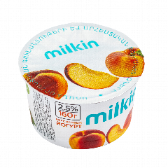 00-00068025Յոգուրտ «Milkin» 2.5% դեղձ առանց գլյուտեն 160գ