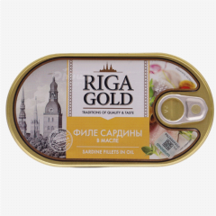 00-00055825 Canned fish "Riga Gold" fillet in sardine oil 190g