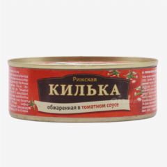 00-00042508 Canned fish "Brivais Vilnis" with tomato sauce 240g