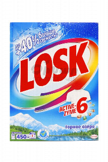 00-00021689   Փոշի լվացքի «Losk» Լեռնային լիճ, ավտոմատ 450գ520 Լվացքի փոշի գունավոր հագուստի համար։ Նախատեսված է ավտոմատ լվացքի համար։.jpg