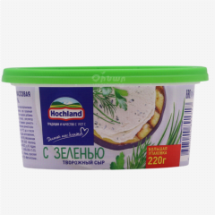 00-00052125 Cottage cheese "Hochland" Green 220g