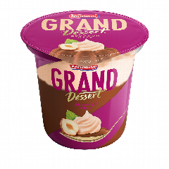 Յոգուրտ սերուցքային «Ehrmann» Grand Dessert կրկնակի ընկույզ  4,9% 200գ