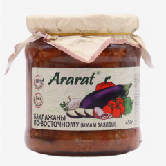 00-00047981 Canned eggplant "Ararart" oriental style 680g