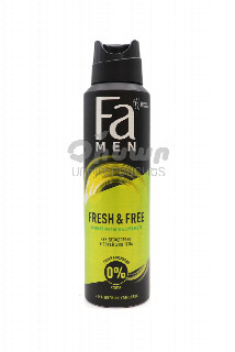 00-00051924 Հակաքրտինքային  սփրեյ «Fa» Men Fresh & Free 150մլռուսաստան  հակաքրտինքային միջոց `  անանուխի թարմություն ;.jpg