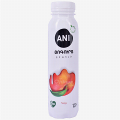 00-00058338 Yogurt drinkable "Ani" peach 1.5% 290g