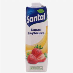 00-00059212 Natural juice "Santal" banana strawberry 1l