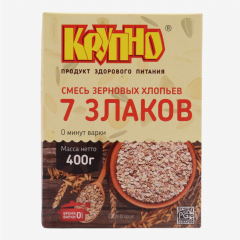 00-00016011 Վարսակի փաթիլներ «Крупно» 7 խառնուրդ 400գ