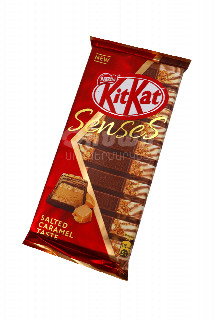 00-00052086   Շոկոլադե սալիկ «KitKat» Senses Caramel 110գ 570  ռուսաստան Կաթնային  և սպիտակ շոկոլադ աղի կարամելի համով,խրթխրթան  վաֆլիով;.jpg