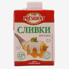 00-00067263 Cream for cooking sauce "President" 23% 500ml