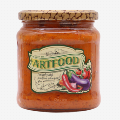 00-00036910 Canned "Artfood" eggplant caviar homemade spicy 470g