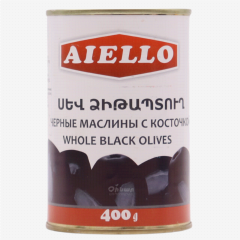 00-00009730 Ձիթապտուղ «Aiello» Eco  սև  400գ