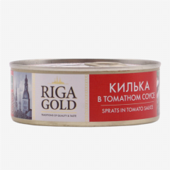 00-00055822 Canned fish "Riga Gold" kilka in tomato sauce 240g