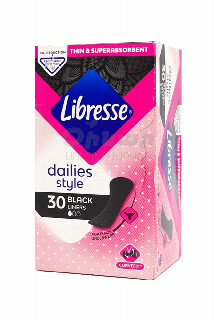 00-00046576   Ամենօրյա միջադիրներ «Libresse» dailies style black 30հատ 1050 Ամենօրյա միջադիրներ։ Քանակը տուփում՝ 30 հատ։  ԵՄ.jpg