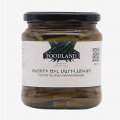 00-00063837  Պահածո «Food Land» մարինացված սխտորի ծիլեր 490գ