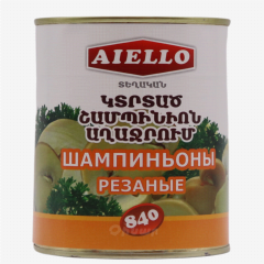 00-00013226 Canned "Aiello" champignon sliced ​​840g