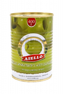 00-00024305 Ձիթապտուղ «Aiello» կանաչ անկորիզ 400գ