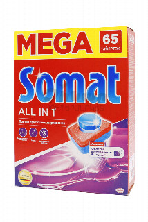 00-00031188   Սպասք լվացնող մեքենայի հաբեր «Somat» 65հատ 9350 ռուսաստան Սպասք լվացող մեքենայի հաբեր քանակը տուփում՝ 65  հատ։.jpg