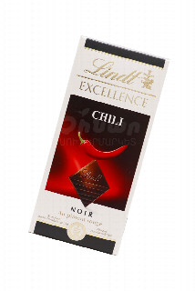 00-00012653 Շոկոլադե  սալիկ «Lindt» Excellence Noir Chili 100գ 1360 Ֆրանսիա   Դառը շոկոլադ չիլլի պղպեղի էքստրակտով։.jpg