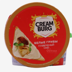 00-00060197 Melted cheese "Crem Burg" white mushroom 45% 130g