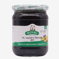 00-00051695 Ջեմ «Royal» ծիրանի և սև սալորի 600գ