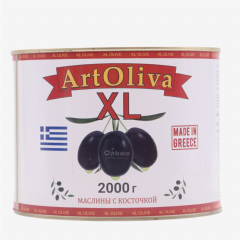 00-00046743 Оливки "ArtOliva XL" черные 1кг