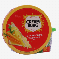 00-00060196 Melted cheese "Crem Burg" 4 cheeses 45% 130g