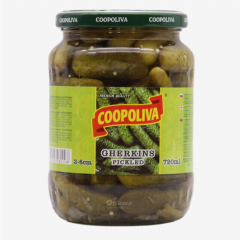 00-00013367 Canned "Coopoliva" cucumbers 720ml 3-6cm