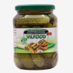 00-00024091 Canned "VilFood" marinated cucumber 720ml