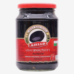 00-00009725 Olives "Aiello" Black Giant at 720g