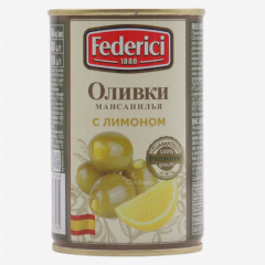 00-00061772 Olive "Fdererici" with green pitted lemon 300g