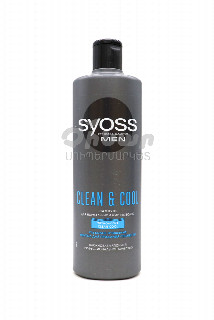 00-00020813 Շամպուն «Syoss» Clean & Cool Men 500մլ 2150 ռուսաստան  Շամպուն նորմալ և յուղոտ մազերի համար;Մազերին հաղորդում է թարմ տեսք;.jpg