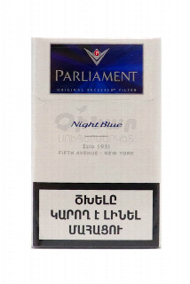 00-00026420Ծխախոտ «Parliament» Night Blue  950   Խեժ։ 9մգ Նիկոտին։ 0.7մգ Քանակը տուփում։ 20ուկրաինա.jpg