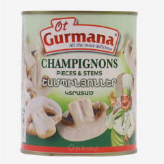 00-00013542 Canned "Ot Gurmana" sliced ​​mushrooms 800g