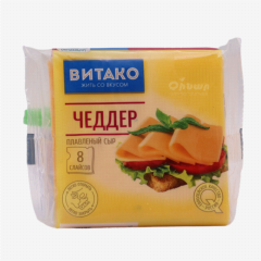 00-00058329 Melted cheese "Vitako" cheddar 130g