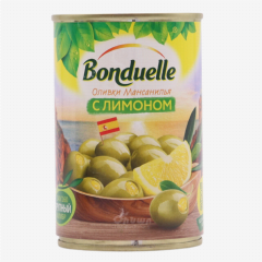 00-00047153 Olive "Bonduelle" with green lemon 300g