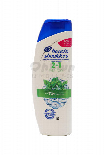 00-00023054 Շամպուն և բալզամ «Head & Shoulders 2in1» մենթոլ 400մլ 2360Ռումինիա  Շամպուն և բալզամ կոնդիցիոներ անանուխի էքստրակտով։.jpg