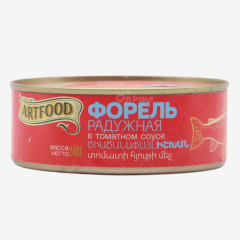 00-00059610 Canned fish "Artfood" trout in tomato juice 240g